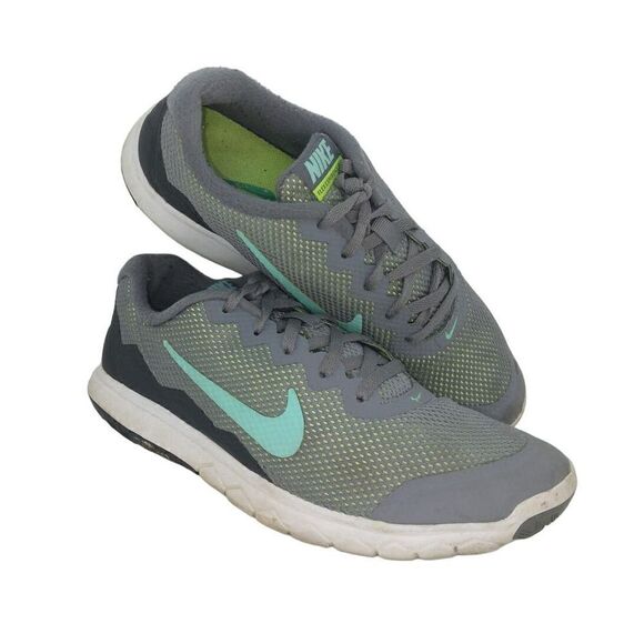 Nike Flex Experience RN4 Womens Pre-owned Gray & Black Sneakers - sz. 7 1/2 - Picture 1 of 6